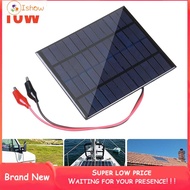 ISHOWMAL❤️ 10W 12V Outdoor Portable Solar Panel with Clip for 9-12V Battery Charging❤️