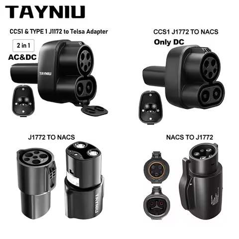 TAYNIU DC Fast Charging EV Adapter-J1772 to NACS/CCS1 J1772 to NACS/NACS to J1772 TYPE1 Connector Co