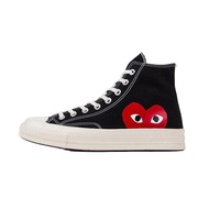 （ของแท้อย่างเป็นทางการ）CONVERSE CDG PLAY x CONVERSE 1970S Mens and Womens Canvas Shoes C045 รองเท้าว