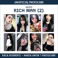 [UNOFFICIAL PC] AESPA - RICH MAN [2] aespa album photocard