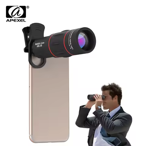 APEXEL phone camera lens 18X Telescope Telephoto lens 18x25 Monocular for iPhone Samsung android ios