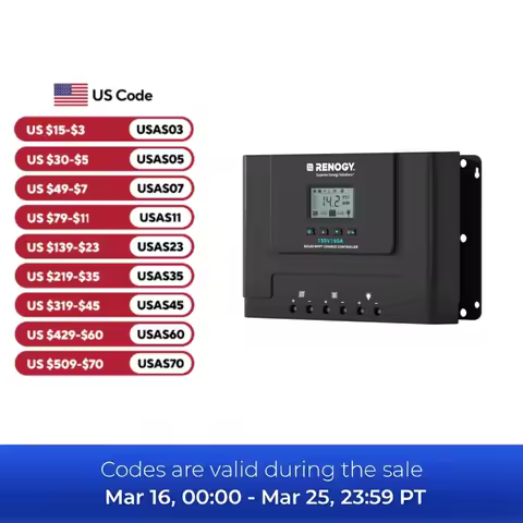 Renogy 60A MPPT Solar Charge Controller 12V/24V/36V/48V Auto, 150V Maximum Solar Input, Compatible w