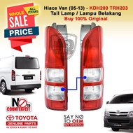 (Original) Hiace Van (2005-13) Tail Lamp / Lampu Belakang KDH200 TRH203 81561-26201 81551-26202 TOYO