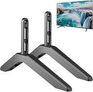 TV Stand,Base Table Top TV Stand, TV Legs, TV Pedestal Feet for Most 32 to 80 Inch LCD LED Vizio Samsung LG TCL TVs with Mounting Holes Distance 2.16in/5.5cm or Within 1.77in/4.5cm