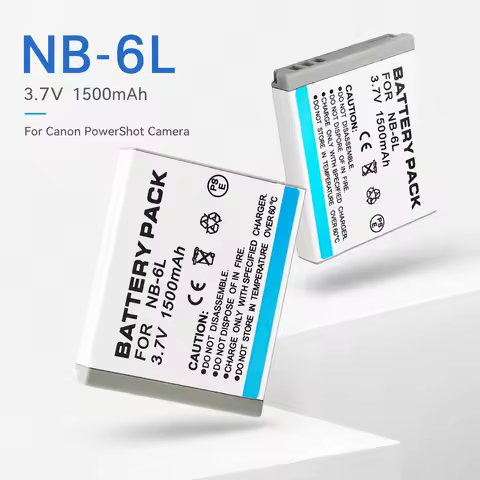 Digital Camera Battery NB-6L NB-6LH 1500mAh Li-ion Rechargeable For Canon PowerShot SX700 S120 S110 