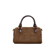 Fall/Winter Korean Pillow Bag | Vintage Velvet Boston Bag | Premium Crossbody Tote