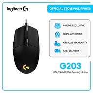 Logitech G203 2Nd Gen 8,000 Dpi, Rainbow Optical Effect LIGHTSYNC RGB Wired Gaming Mouse