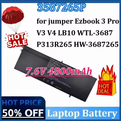 3587265P 7.6V 4800mAh P313R 3282122-2S Notebook Laptop Battery for jumper Ezbook 3 Pro V3 V4 LB10 WT