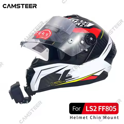 for LS2 FF805 Helmet Custom Aluminium Chin Mount for GoPro Hero13 12 11 Insta360 X4 Ace Pro DJI Acti