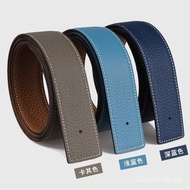 High-End Quality Original togo Litchi Grain Double-Sided Imported Top Layer Cowhide Belt Wide3.2cm/3