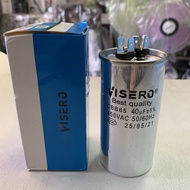 VISERO 40uf 450V Aluminum Capacitor 40uf Refrigerator Generator AC Capacitor/