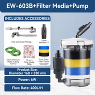 🌊READY STOCK🌊 Aquarium SunSun Canister Filter EW-603B HW-604B EW-604B Ultra Quiet 4-Stage Canister f