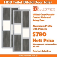 Slide and Swing Door for HDB Toilets