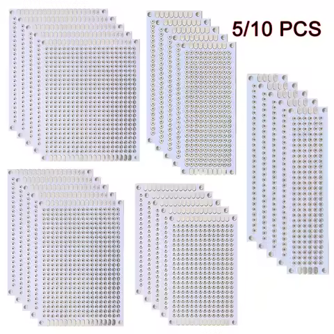 5/10PCS PCB Board Prototype Board White 2x8/3x7/4x6/5x7/7x9cm Double Sided Circuit Boards For DIY So