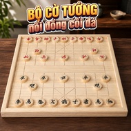 Plywood Chinese Chess Set Table Size 40x41cm With 3.5cm Chess Pieces, Durable Chess Board for Playin