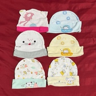 Newborn Baby Hats 6 Pieces
