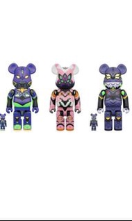 400% 100% bearbrick EVA set of 3