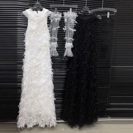 84CY 2026 Lace Three-Dimensional Pearl Diamond Jewelry Sleeveless Cake Dress