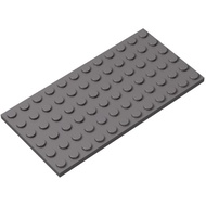 Dark Gray 6x12 Plates Bulk, 20 Piece Classic Building Plates 6x12, Compatible with Lego Parts and Pi