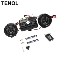 [TENOL] For Motorbike Handlebar Audio System USB/SD Interface FM Radio Speaker MP3