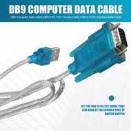 DB9 Computer Data Cable DB9 9 Pin VGA Female Cable USB to R232 Interface Data Cable