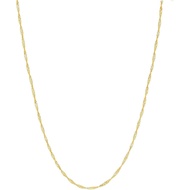 14K Yellow/White Gold Singapore Chain Necklace for Women 14K Solid Gold Necklace with Spring Ring cl