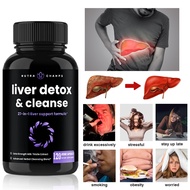liver detox &amp; cleanse complex - herbal liver supplement for liver function and immune health