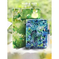 Fabric Notebook Cover A5 A6 Vintage Floral Book Sleeve Removable Journal Cover