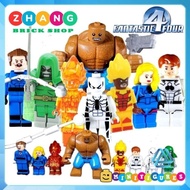 Fantastic 4 Super Four Dortor Doom Pyro Spider Man Human Touch The Thing Minifigures Jinrun JR736