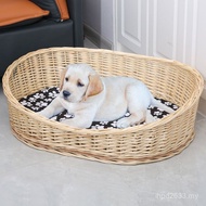 Dog Summer Rattan Bed Cool Large Medium Cat Di Nest Removable Washable Small Four Seasons Thai Pet K