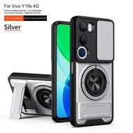 For VIVO Y19S Y19S Pro V29 5G Case Magnetic Fold Holder Military Armor Camera Protection Cover
