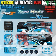 Stiker Miniatur Bus Tuan Muda | Winspector | Saturn