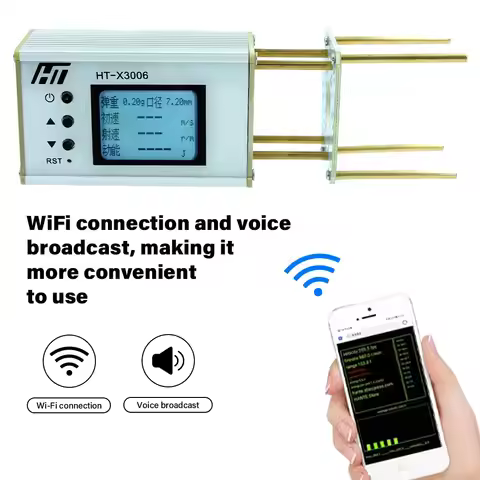 1-999m/s HT-X3006 Speed Meter for Shooting Speed Meter Ball Velocity Energy Measurement Chronograph 