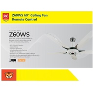 KDK Z60WS 60" Ceiling Fan With Remote Control