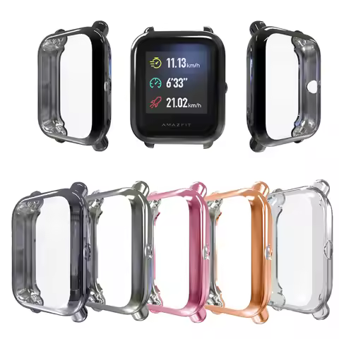 Protection Case for Huami Amazfit GTS2 Mini Case for Bip/Bip S/Bip Lite/Bip U Plating TPU Soft Cover