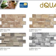 Keramik Dinding Batu Alam Interlock Roman dQuarry Ukuran 30x60 Limited