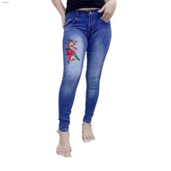 ▲EMILI-Y  JEANS Stretchable Skinny Pants  Floral Design