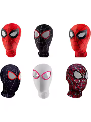 2026 New Gwen Stacy Mask for Adults, Superhero, Iron Man, Cosplay, Miles Morales, Spiderman, Hallowe