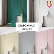 Diatom Mud Foam Sticker Wallpanel Wallpaper Dinding Ruang Tamu Wallpaper Dinding Bilik Tidur
