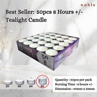 Tealight Unscented Candle (Premium Quality) – 2h/4h/6h/8h Burn Time – Multiple Hour Variants