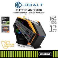 COBALT BATTLE AMD 5070 - AMD Ryzen 7 7800X3D - ZOTAC GAMING RTX 5070 SOLID OC 12GB - 32GB RAM - 1TB 
