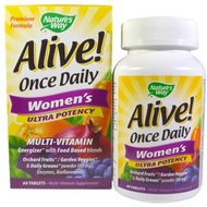 Nature's Way, Alive! Once Daily Women's Ultra Potency Multi-Vitamin, 60 Tablets