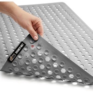 GORILLA GRIP Patented Bath Tub Shower Mat, Machine Washable Bathtub Floor Liner Mats, Suction Cups a