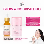 Bio Beauty Lab Glow & Nourish Duo | Capsibright Elixir Radiance Moisturizer & Luxurious Facial Oil S
