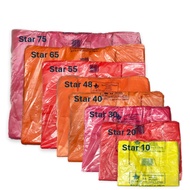 Plastic Bag Star Brand High Quality Singlet Bag | Beg Plastik Tangkai | 10-55