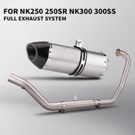 For CF NK250 250SR 300NK NK300 Motorcycle full Exhaust system Escape