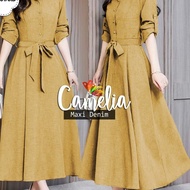 Best Selling MAXI CAMELIA DENIM / CAMELIA DENIM DRESS / NEW MODEL WOMEN'S DRESS / ADULT WOMEN'S DRES