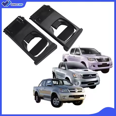 2Pcs Cup Holder for Toyota Hilux Vigo SR Pickup Fortuner 2004-2015 Plug Play Assembly Required Black