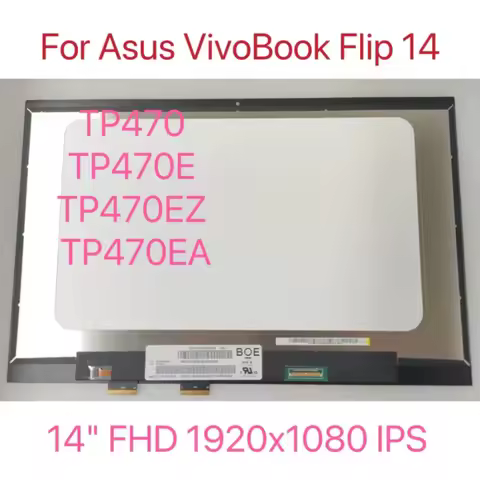For Asus Vivobook Flip 14 Tp470 Tp470E Tp470Ez Tp470Ea 14\\\" Fhd 1920X1080 Ips Lcd Touch Screen Dig