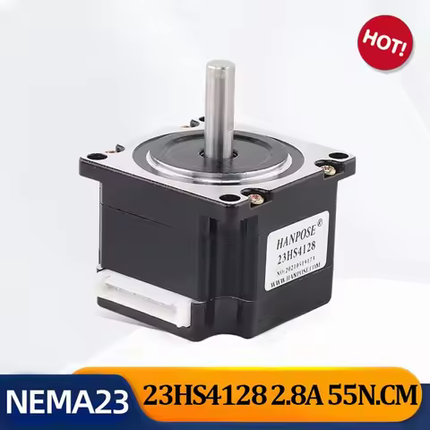 NEMA23 Hybrid Stepper Motor 12V 55N.cm 2.8A H41mm D-6.35/8mm 23HS4128 For 3D Printer CNC Stepper Mot
